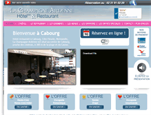 Tablet Screenshot of lachampagne-ardenne-cabourg.com